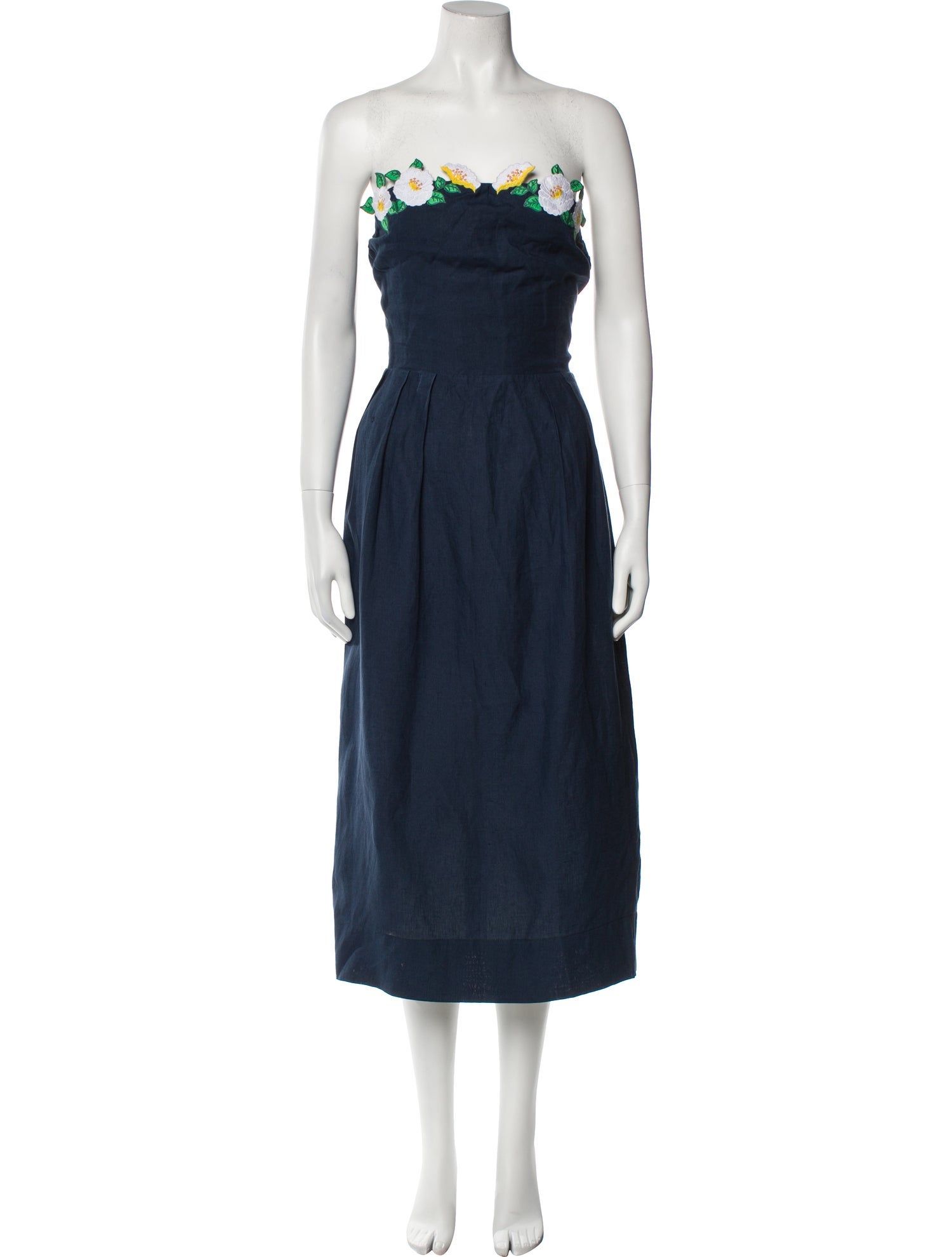 FANM MON Strapless Midi Length Dress